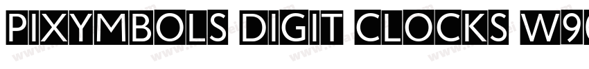 pixymbols digit clocks w90字体转换